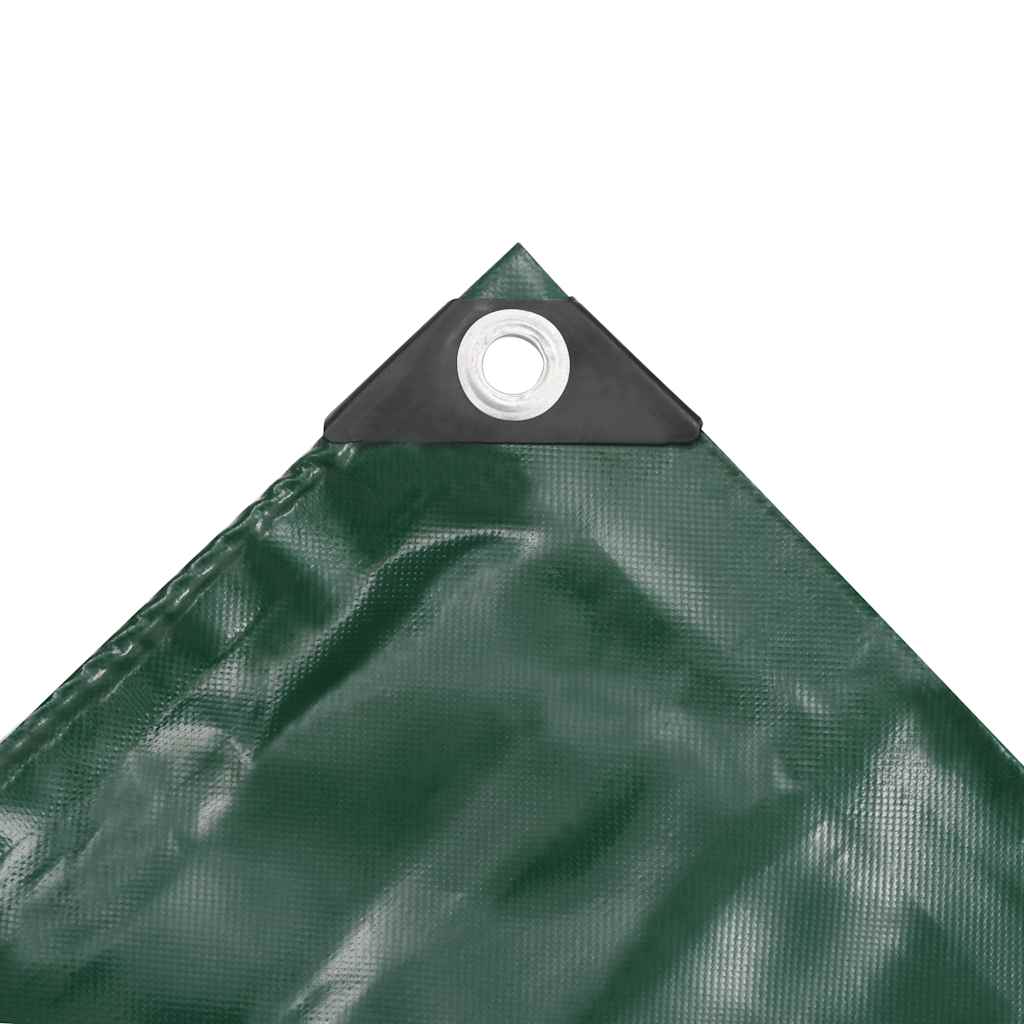 Tarpaulins Green 3 x 5 m Canvas with PVC Coating