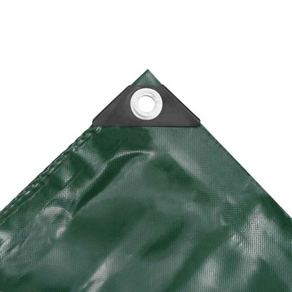 Tarpaulins Green 3 x 5 m Canvas with PVC Coating