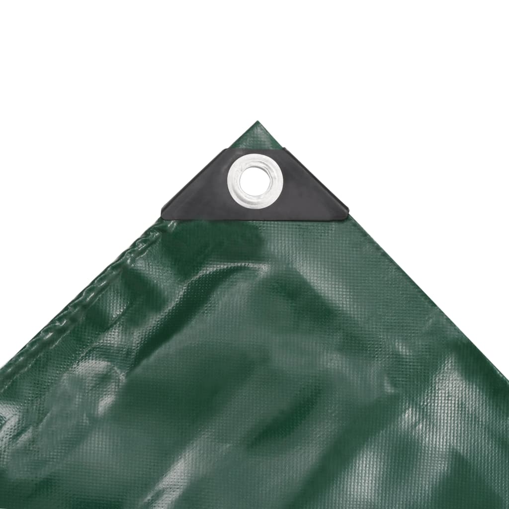 Tarpaulins Green 4 x 4 m Canvas with PVC Coating