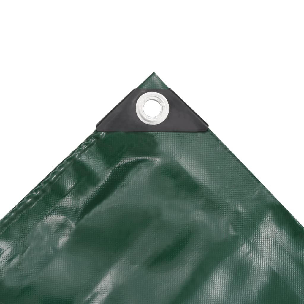 Tarpaulins Green 4 x 6 m Canvas with PVC Coating