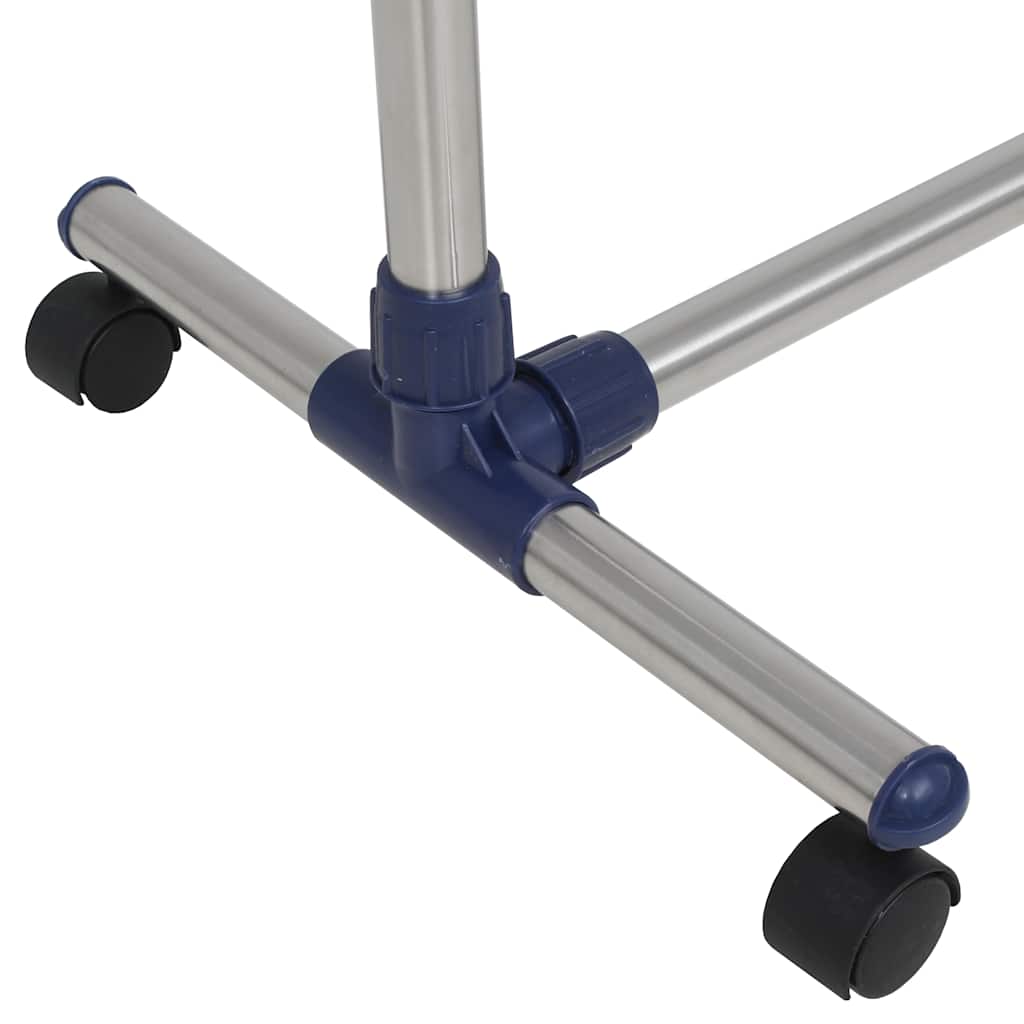 245625 vidaXL Adjustable Clothes Rack Stainless Steel 165x44x150 cm Silver