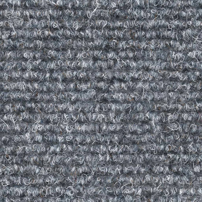Stair Mats Self-adhesive 15 pcs 56x17x3 cm Light Grey Half Round
