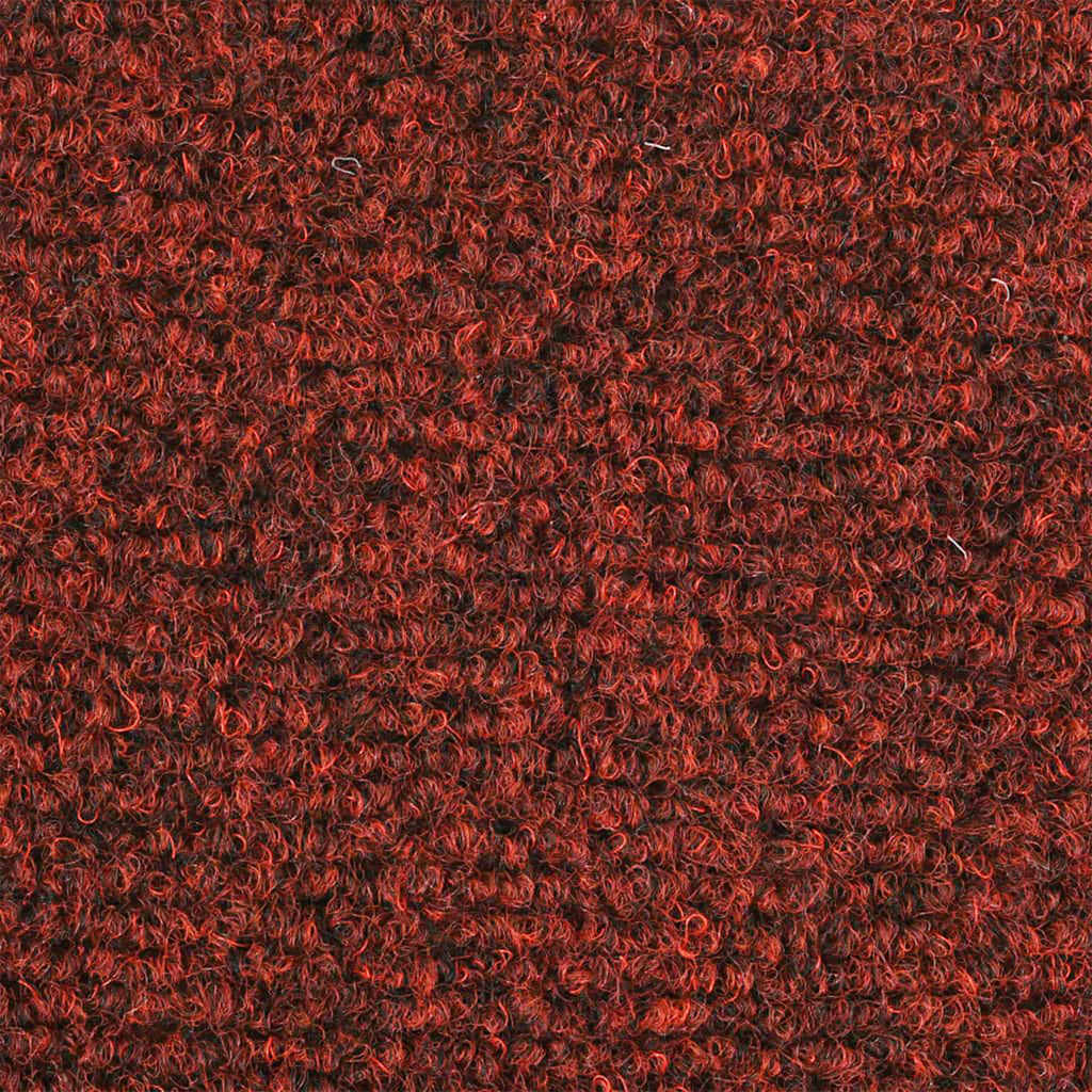 Stair Mats Self-adhesive 15 pcs 56x17x3 cm Bordeaux Red Half Round