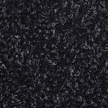Stair Mats Self-adhesive 15 pcs 65x21x4 cm Black Half Round Large