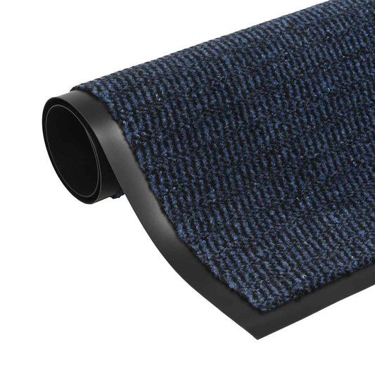 Door Mat | Blue | Polypropylene with rubber backing | 80 x 120 cm