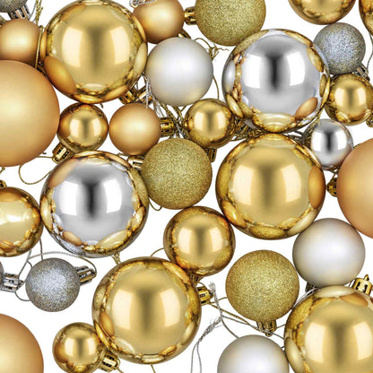 245719 Christmas Balls 100 pcs Silver/Gold