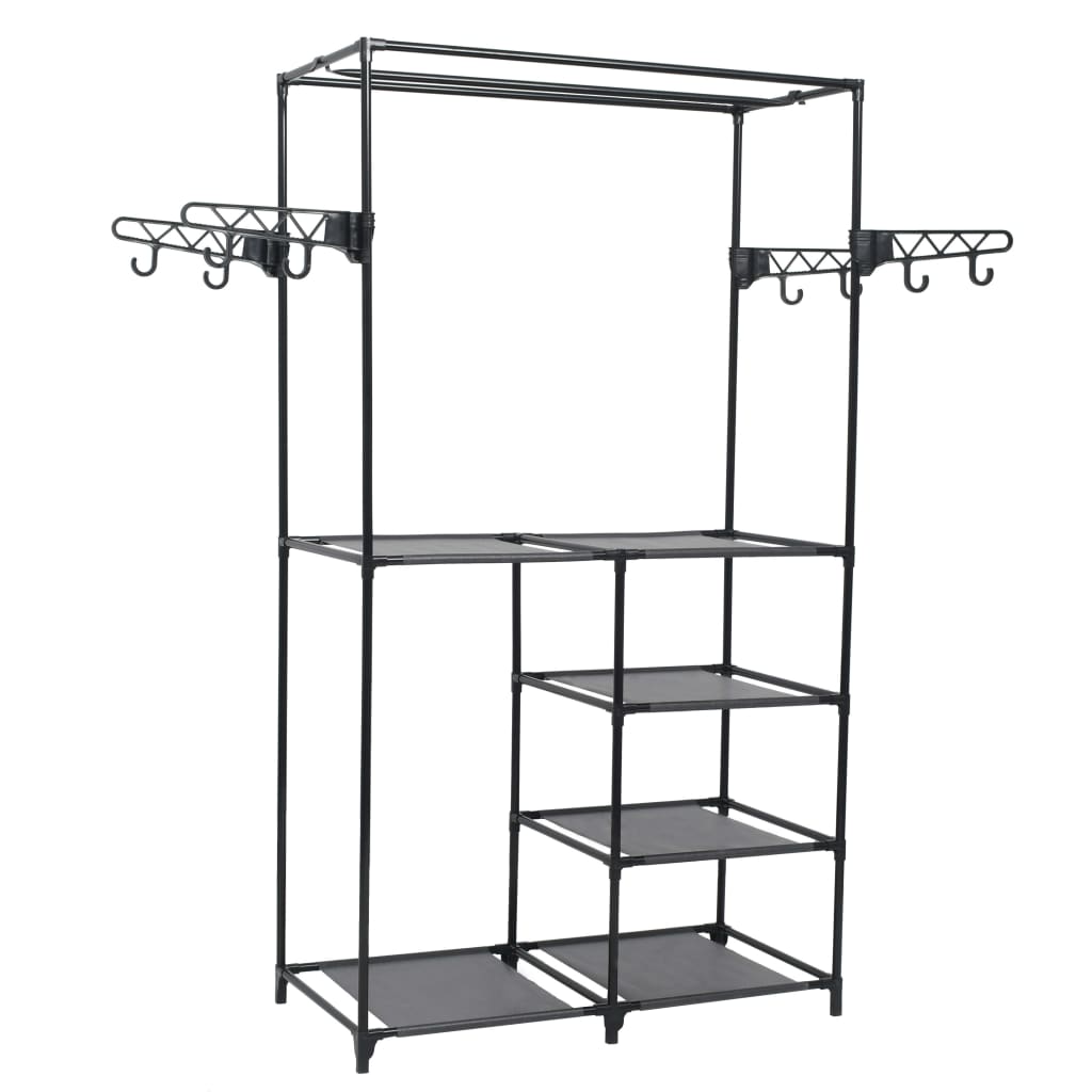 Clothes Rack Black Powder-coated steel, Non-woven fabric Medium