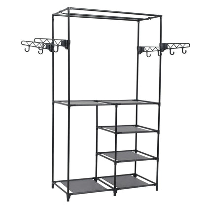 Clothes Rack Black Powder-coated steel, Non-woven fabric Medium