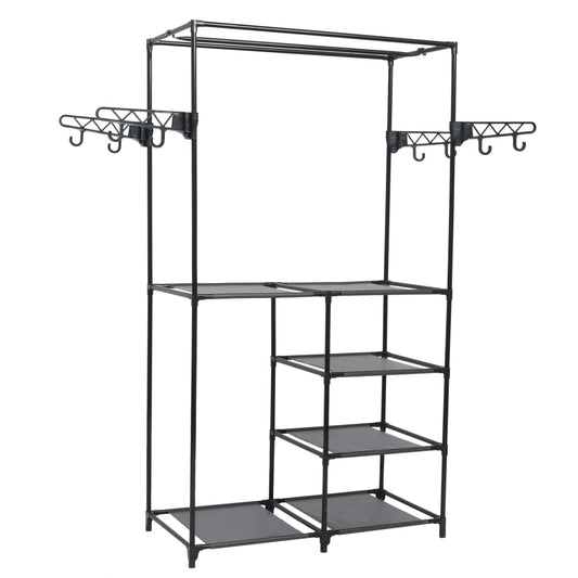 Clothes Rack Black Powder-coated steel, Non-woven fabric Medium