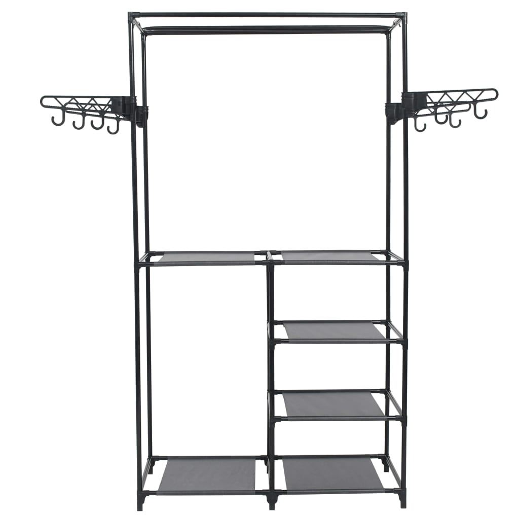Clothes Rack Black Powder-coated steel, Non-woven fabric Medium