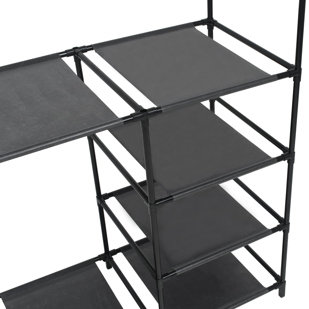 Clothes Rack Black Powder-coated steel, Non-woven fabric Medium