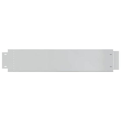 274902 vidaXL Lawn Fence 10 pcs Galvanised Steel 100x20 cm (2x142668)