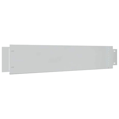274902 vidaXL Lawn Fence 10 pcs Galvanised Steel 100x20 cm (2x142668)