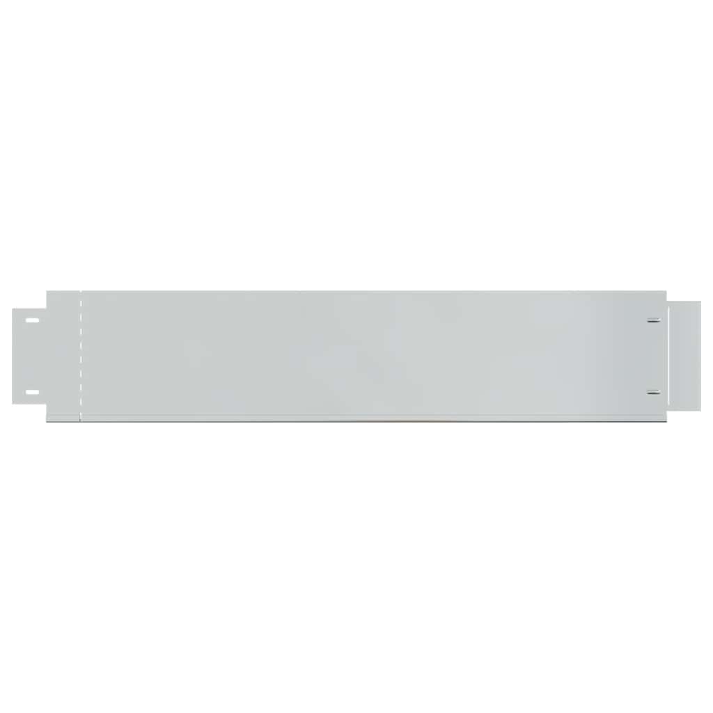 274904 vidaXL Lawn Fence 20 pcs Galvanised Steel 100x20 cm (4x142668)