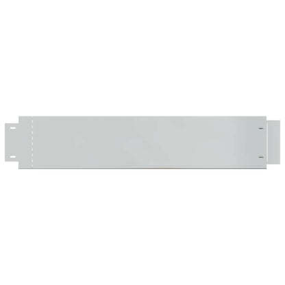 274904 vidaXL Lawn Fence 20 pcs Galvanised Steel 100x20 cm (4x142668)