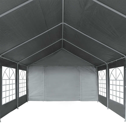 Tent Fabric without Frame Grey 26.25 x 13.12 ft PE