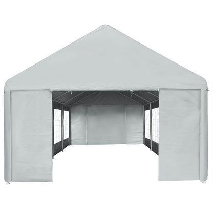 Tent Fabric without Frame Grey 26.25 x 13.12 ft PE