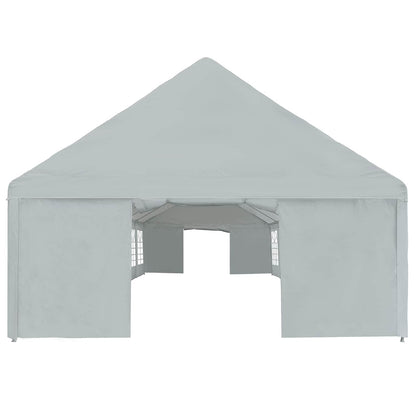Tent Fabric without Frame Grey 32.81 x 16.40 ft PE