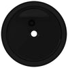 Basin Ceramic Round Black 40x15 cm