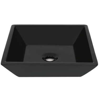 Basin Ceramic Square Black 41.5x41.5x12 cm