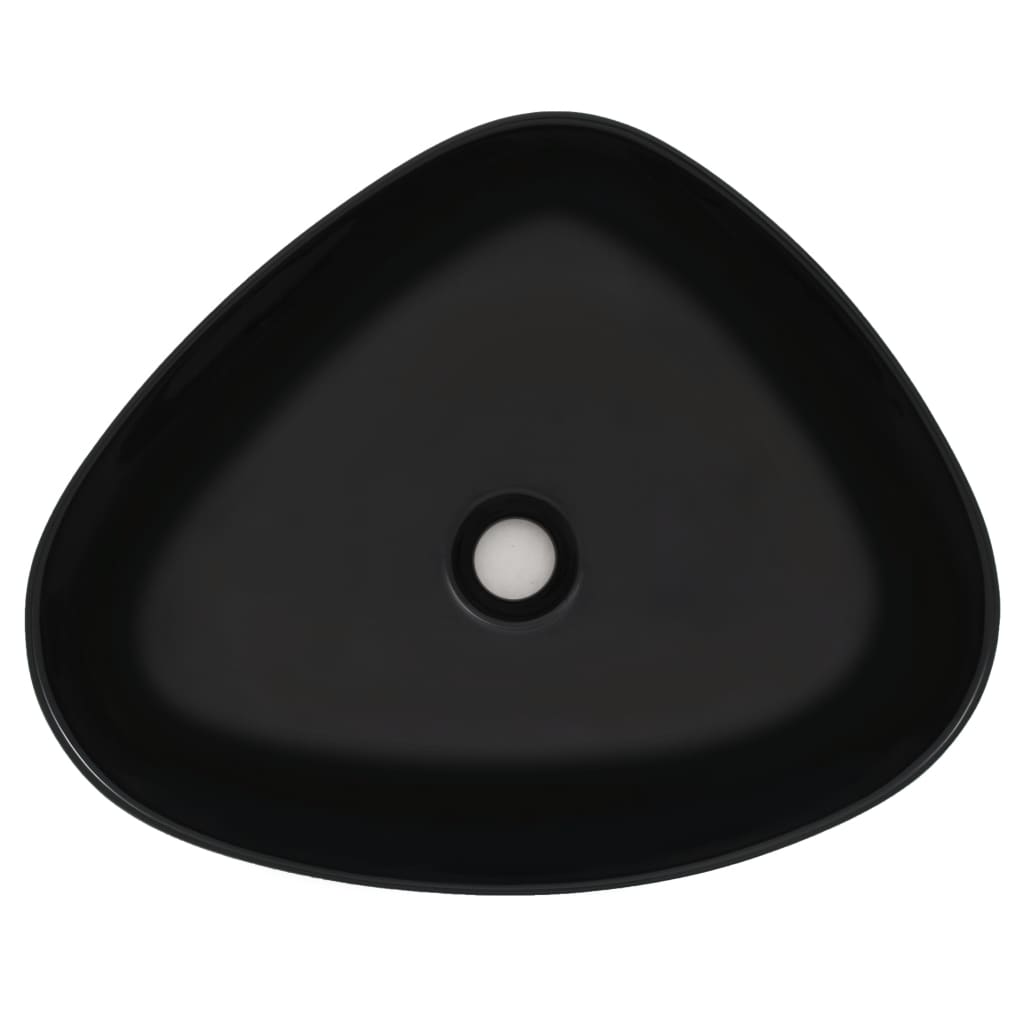 Basin Ceramic Triangle Black 50.5x41x12 cm