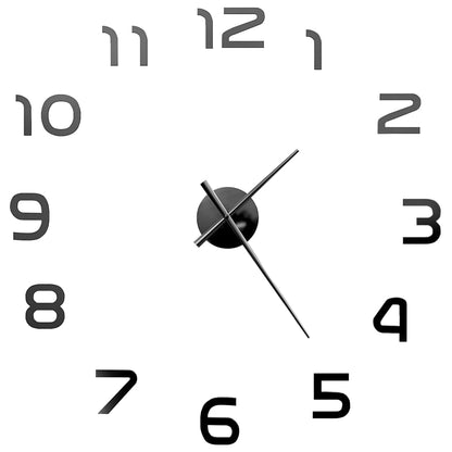3d Wall Clock | High gloss black | EVA (ethylene-vinyl acetate) | XXL