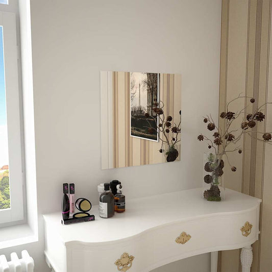 Wall Mirror | Transparent | Glass | 50 x 50 cm | Minimalistic