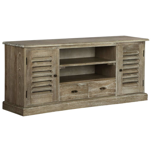 TV Stand | Brown | Solid Mindi wood, Plywood | Medium | TV Stand