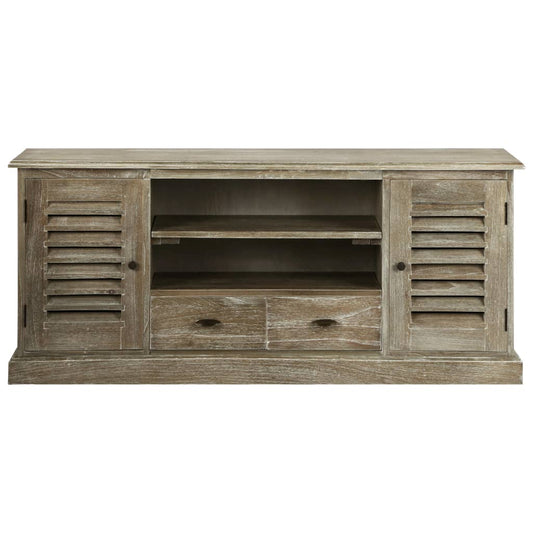 TV Stand | Brown | Solid Mindi wood, Plywood | Medium | TV Stand