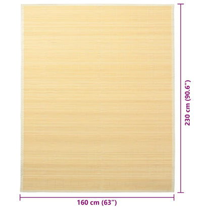 Rug Bamboo 160x230 cm Natural
