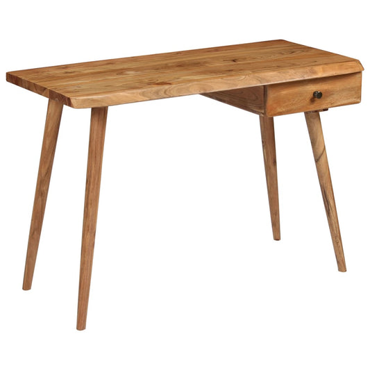 Writing Table | Natural Wood | Solid Acacia Wood | 110x50x76 cm