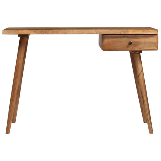 Writing Table | Natural Wood | Solid Acacia Wood | 110x50x76 cm