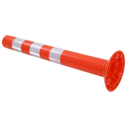 142829 vidaXL Traffic Control Bollards 5 pcs Plastic 75 cm