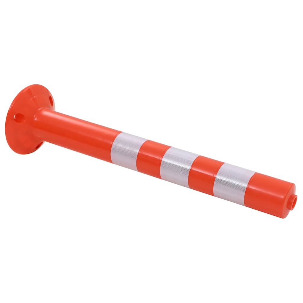 142829 vidaXL Traffic Control Bollards 5 pcs Plastic 75 cm