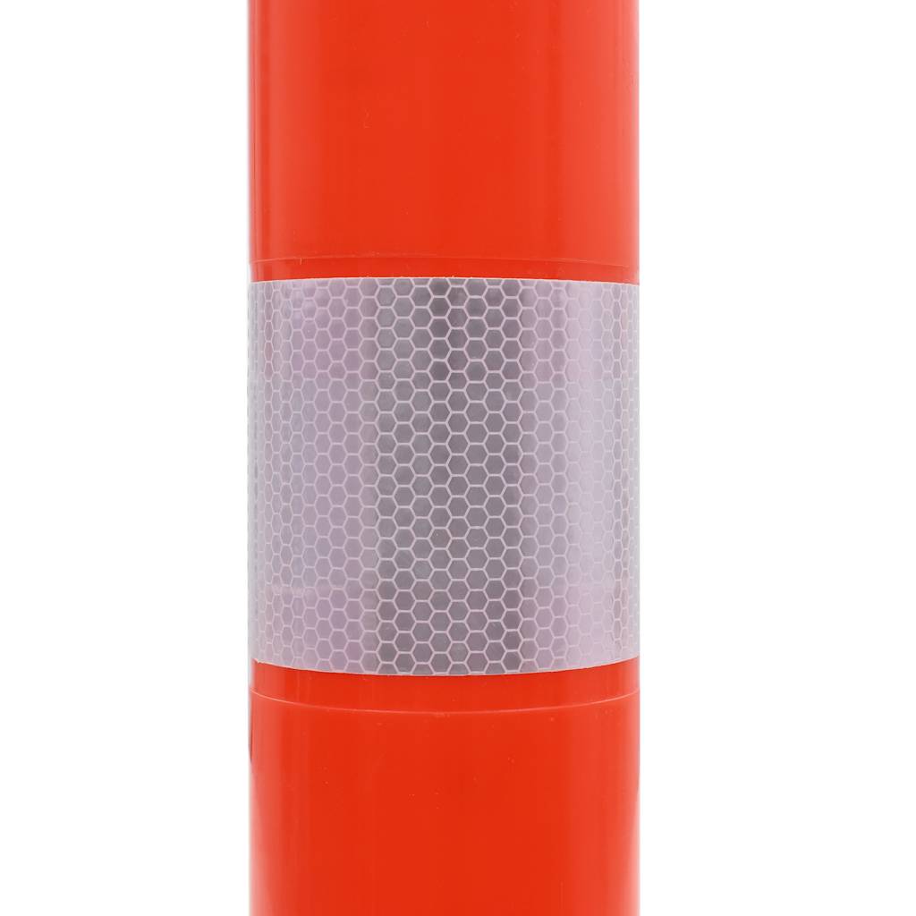 142829 vidaXL Traffic Control Bollards 5 pcs Plastic 75 cm