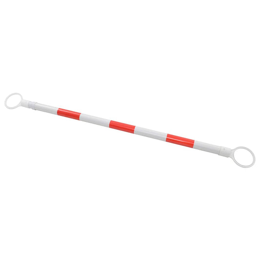 142830 vidaXL Retractable Traffic Cone Bars 2 pcs Plastic 116-197 cm