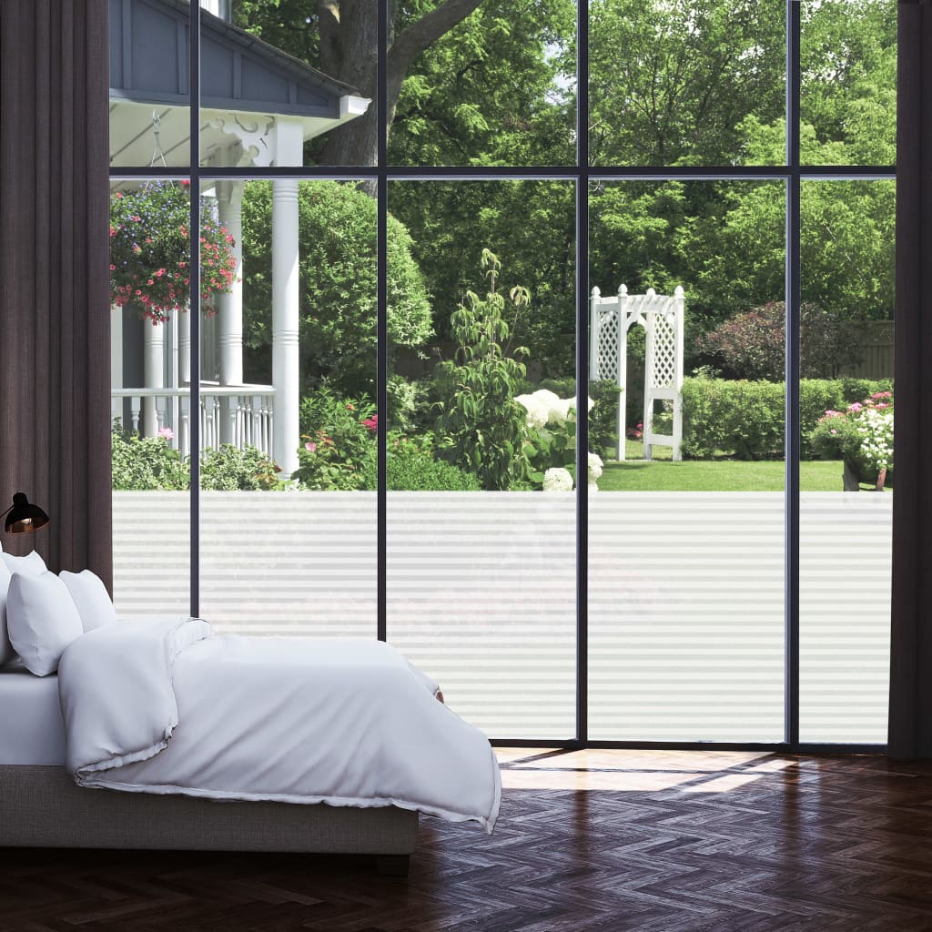Window Film Frosted Stripes Design 0.9x5 m PVC