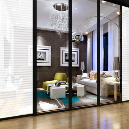 Window Film Frosted Stripes Design 0.9x5 m PVC