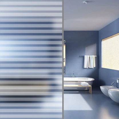 Window Film Frosted Stripes Design 0.9x20 m PVC