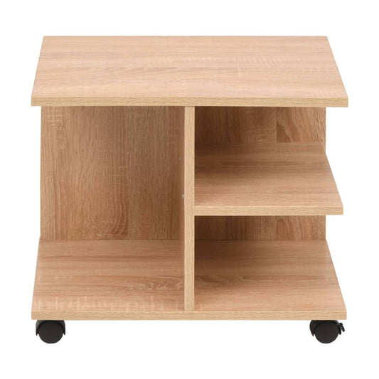 Rolling Shelf | Oak | Engineered wood with melamine finish | Medium