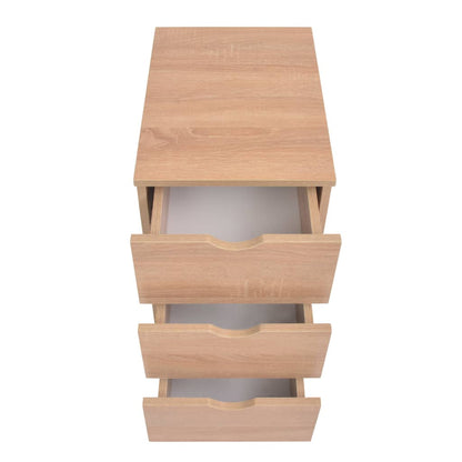 Drawer Unit | Oak | Engineered wood, Plastic | 33 x 45 x 60 cm | Rollable