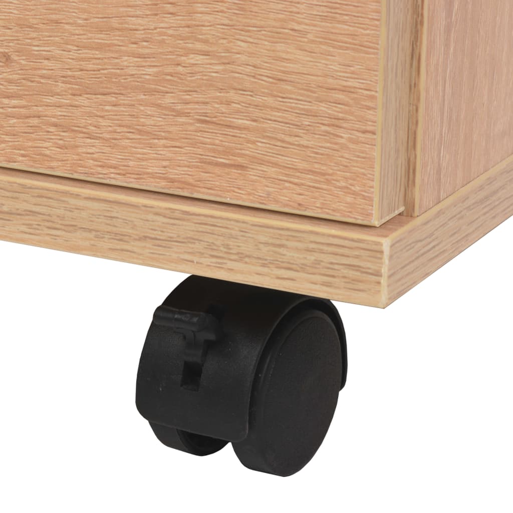 Drawer Unit | Oak | Engineered wood, Plastic | 33 x 45 x 60 cm | Rollable
