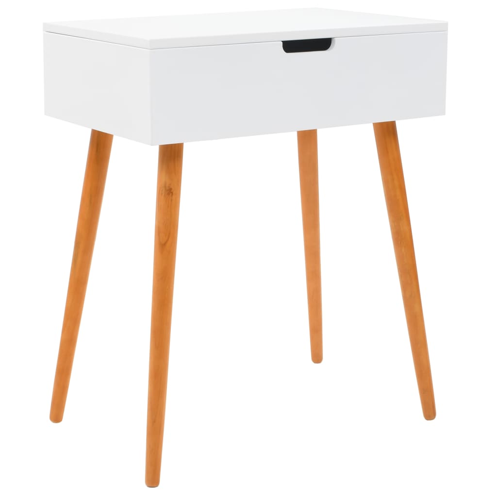 Dressing Table | White and brown | MDF, Glass, Pinewood, Metal | Medium