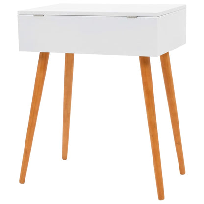 Dressing Table | White and brown | MDF, Glass, Pinewood, Metal | Medium