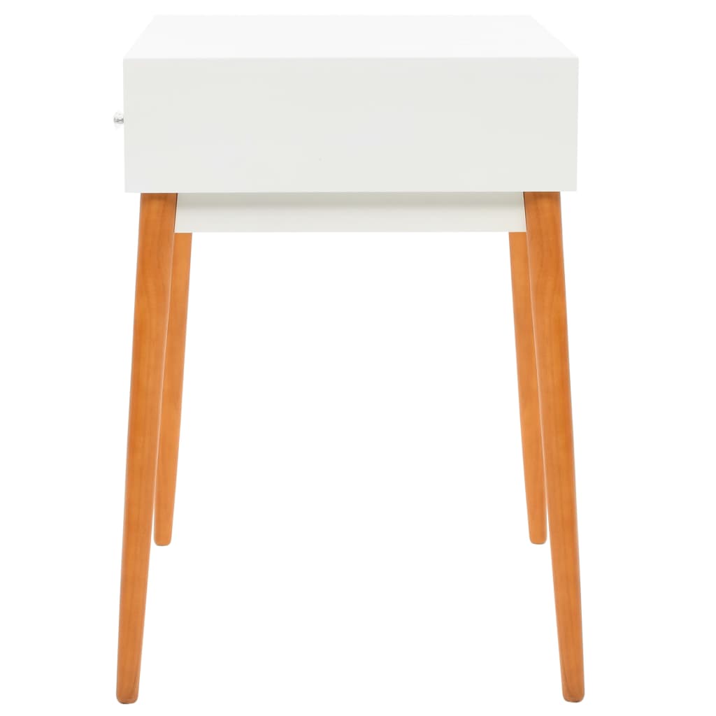 Dressing Table | White and brown | MDF, Glass, Pinewood, Metal | Medium