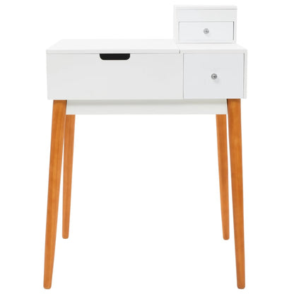 Dressing Table | White and brown | MDF, Glass, Pinewood, Metal | Medium