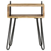 Bedside Table Solid Mango Wood 40x34x47 cm