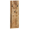 Wall-mounted Coat Racks 2 pcs Solid Mango Wood 14.2"x43.3"x1.2"