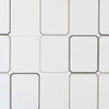 Shower Roller Blind 80x240 cm Square