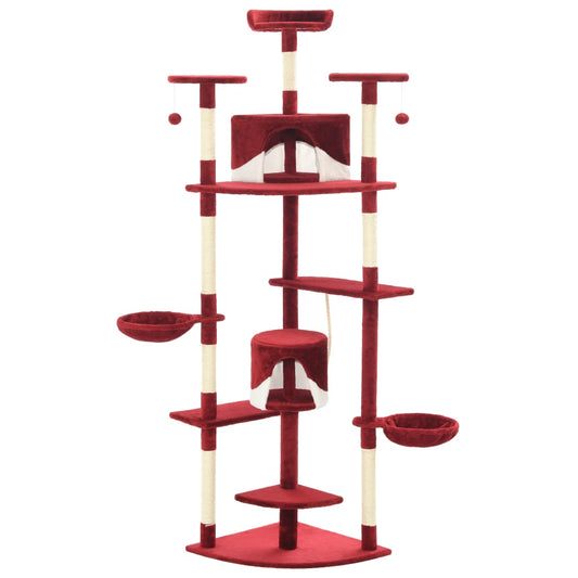 Cat Tree | Red and White